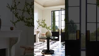How to create timeless interiors: checkered floor  #interiordesign #moodboard #apartment #shorts