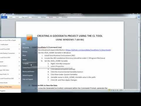 Creating a GoodData Project