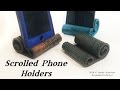 Scrolled Phone Holders-Polymer Clay Tutorial