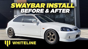 EK Civic Front & Rear Whiteline Sway Bar Install