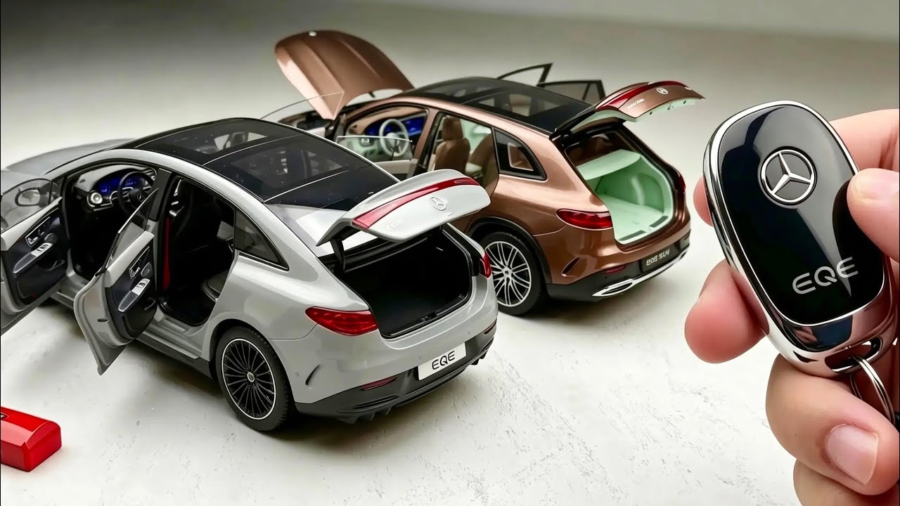 UNBOX & DETAIL! 1:18 Mercedes-Benz EQE & EQE SUV Premium Wash