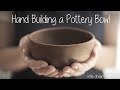 How i hand build a pottery bowl  no wheel required  asmr