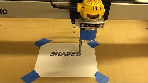 First run of new shapeoko