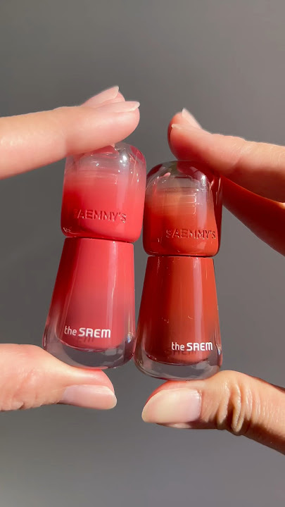 The Saem - Saemmy’s Ade Shot Tint: Peach Oolong & Apple Cinnamon 💖✨ #makeup #liptint #shorts