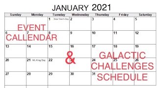 January Event Calendar Galactic Challenges Schedule Star Wars Galaxy of Heroes