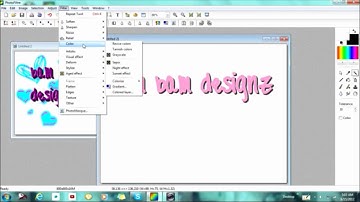 Cool Swirl Text on PhotoFiltre