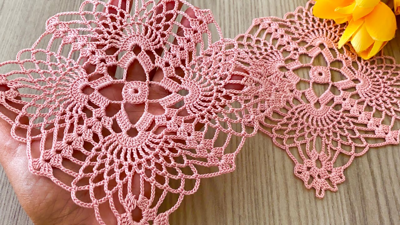 DAZZLING Crochet Square Motif Pattern Runner, Blouse, Step-by-Step Tutorial