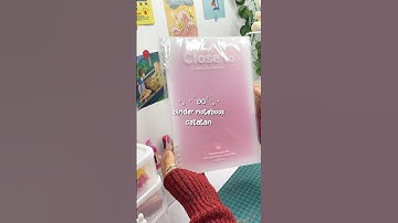 Binder notebook 🧸🎀 #shorts #stationery #organizer #binder