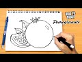 How To Draw Pomegranate 