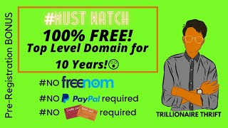 Free Top Level Domain Name for 10 Years| November 2020 Latest Trick| Do not Missfreedomain2020