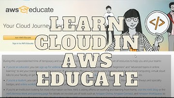 Learn in the Cloud with AWS Educate