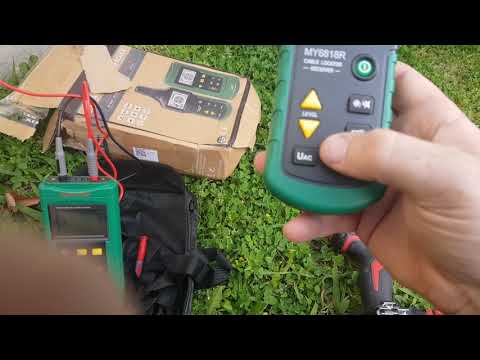 MY6818 MS6818  cable tracer wire locator tracing an underground telephone wire.