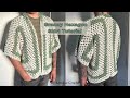 Crochet Hexagon Shirt Tutorial I Crochet Granny Stitch Collar Top I Kenikse Crochet
