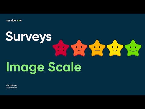 ServiceNow - Survey Scale Image (Using stars with faces)