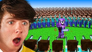 100 Hunters vs Minecraft