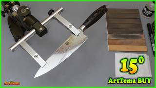 Pro Sharpening Without Guesswork ► Fixed Angle Sharpener KloD 🔥 Real Edge Test Chef Knife Xinzuo