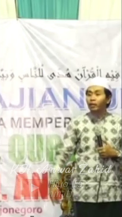 Wong lanang lawan bendahara umum.... 😂😂😂... KH. Anwar Zahid