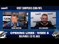 NFL Opening Lines Week 6 🏈 | Dolphins vs. Jaguars Early Odds And Preview