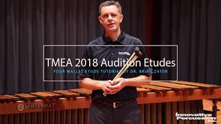 2018-2019 Texas All State Percussion Audition Four Mallet Tutorial