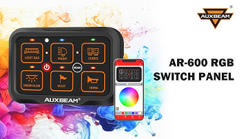 NEW! Auxbeam® AR-600 RGB Switch Panel with APP, Off Road Lights Controller