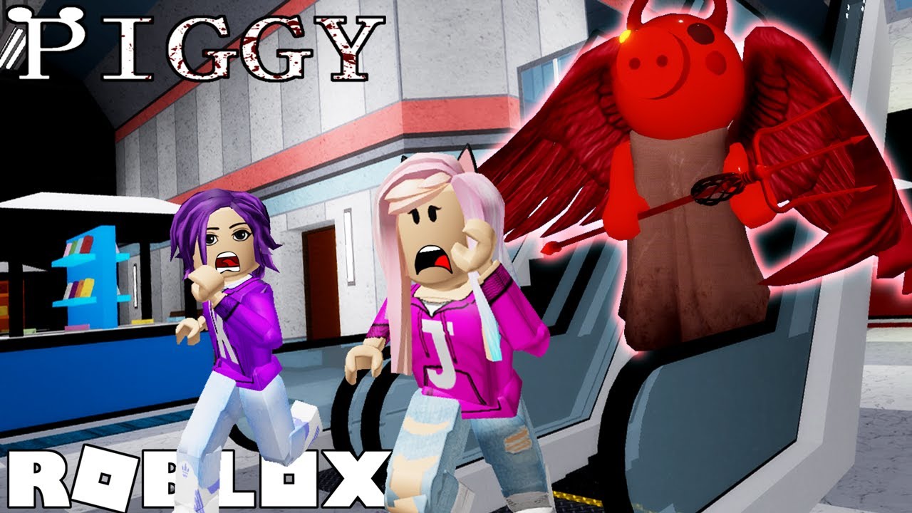 Escape The Mall From Devil Piggy Roblox Piggy Chapter 10 Youtube - roblox kate and janet hide and seek