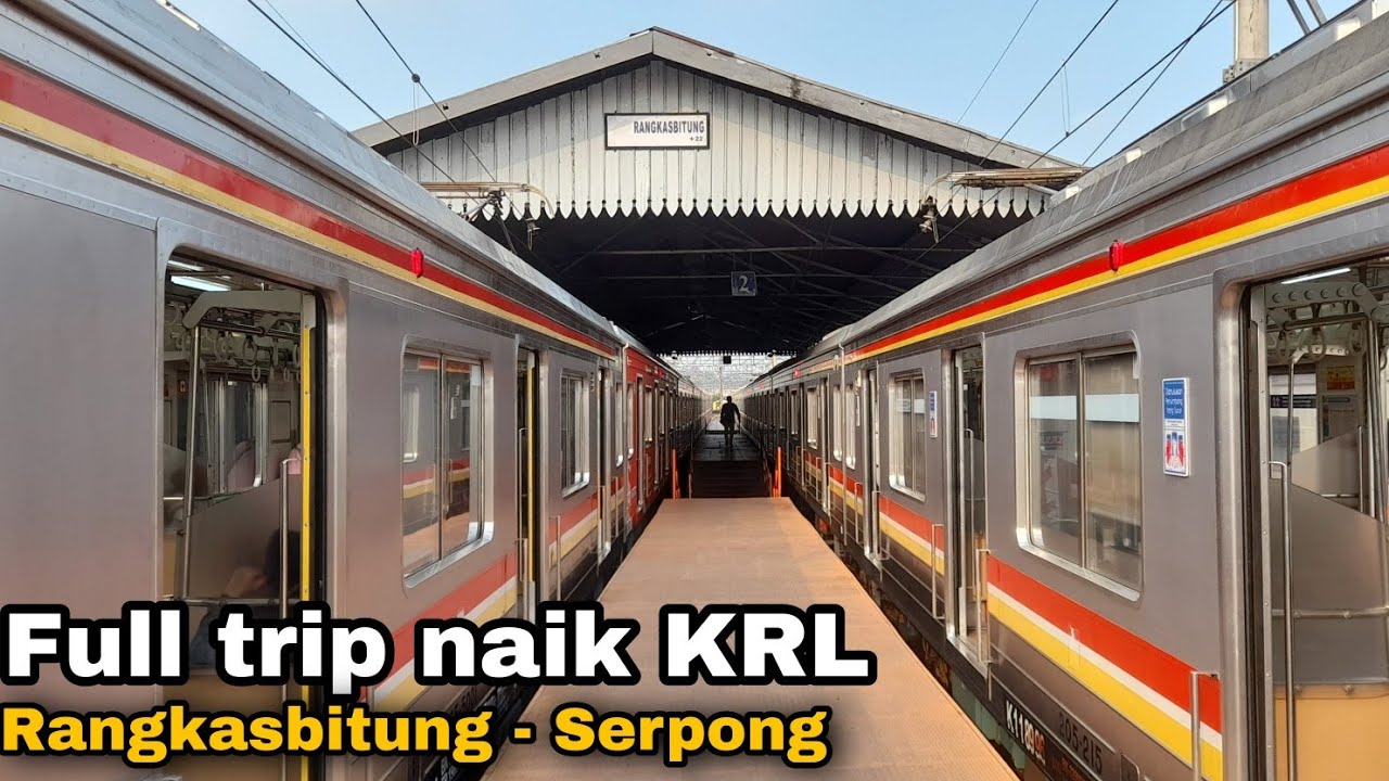 Sisi kiri KRL Rangkasbitung - Serpong | Commuter line Indonesia