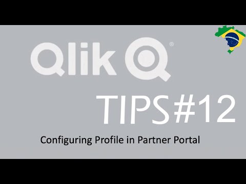 Qlik Tips #12 - Configuring Profile in the Portal – PORTUGUÊS