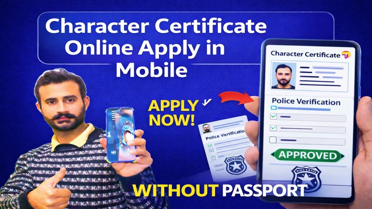 Character Certificate & Police Verification Online Apply With Out Passport I 2025 Update