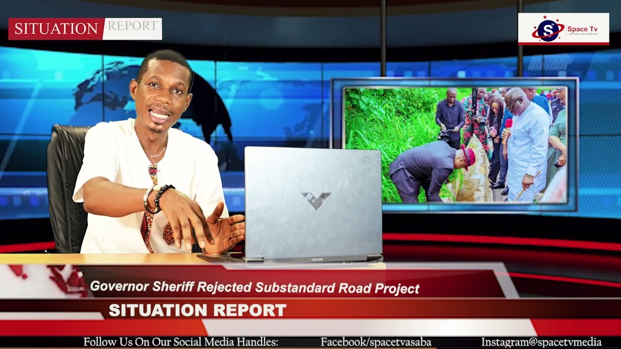 Governor Sheriff Rejected Substandard Road Project