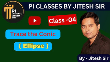 Tracing Of Ellipse | Trace the Conic B.Sc 1st Yr #maths #bscmaths #collegemaths #piclasses #ellipse