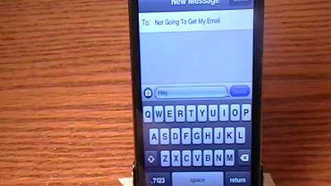 iMessage/Messages on iPod Touch IOS 5