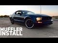 Installing Pypes Axelback Exhaust Mustang V6 4.0