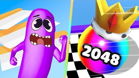 Wacky Run Gameplay 🆚 Ball Run 2048 - 💥 Android iOS gameplay -PRracer