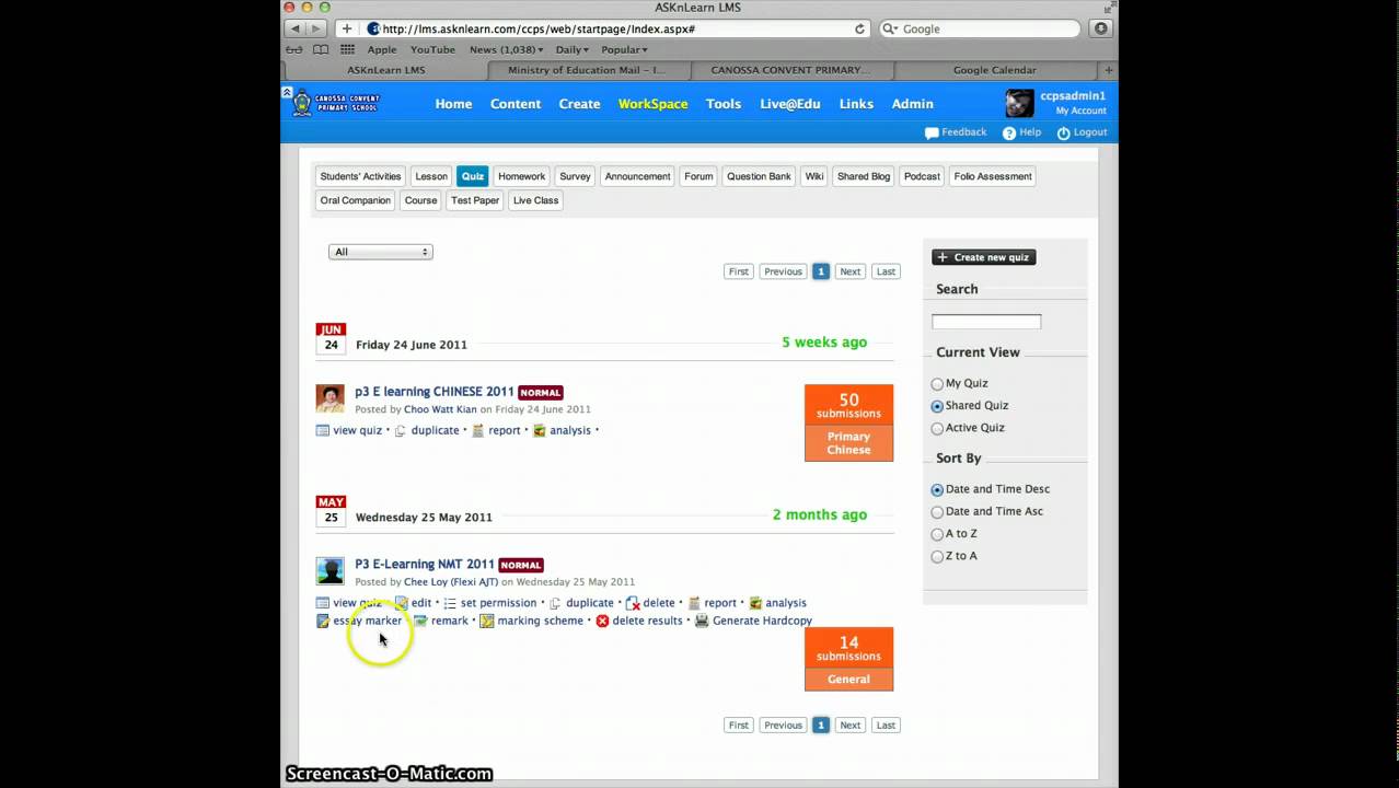 ASKnLearn: How To View Shared Quiz/ Survey/ Lesson [Teachers] - YouTube