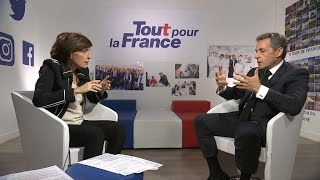 Nicolas Sarkozy "n'exclut pas", s'il était élu, un référendum sur l'Europe