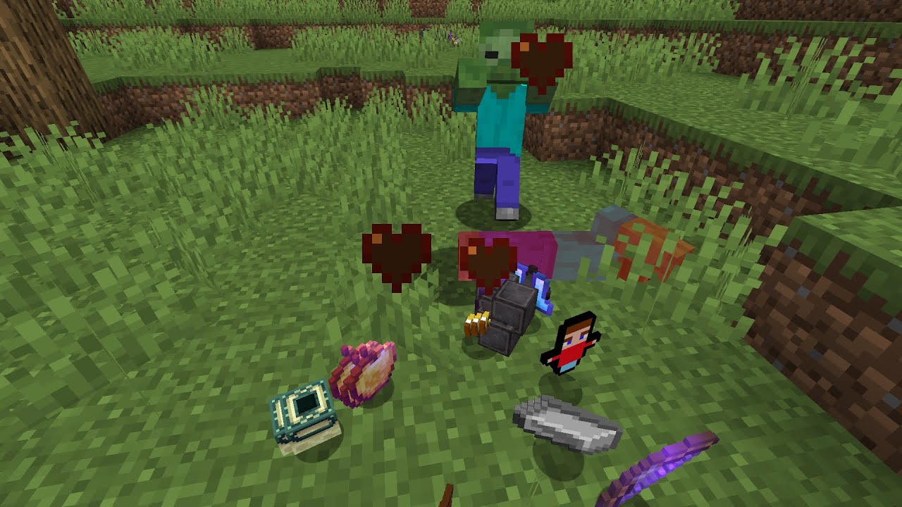 Minecraft But Zombies Drop OP Items YouTube