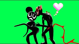 Cartoon Mouse❤️ Funny Fear ....? Green screen [ trevor henderson ]