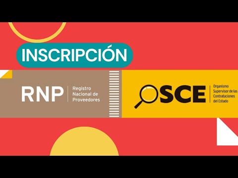 RNP | ¿Cómo inscribirse en el Registro Nacional de Proveedores?