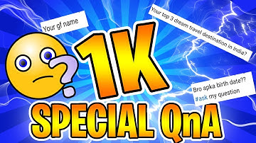 1K SPECIAL QNA VIDEO ! DEMON GAMING  1k subscribers celebration  qna video 1k special