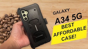 Samsung Galaxy A34 5G Shockproof Armor Case COVRWARE Aegis Series Holster Built-in Screen Protector