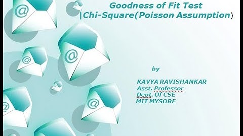 SMS|Session-7|Module 4|Goodness of Fit|Chi-Square(Poisson Assumption)