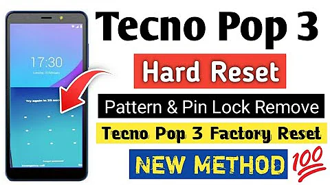 Tecno Pop 3 Hard Reset | Tecno Pop 3 / Plus Factory Reset Pin And Pattern Lock Remove Easy Method