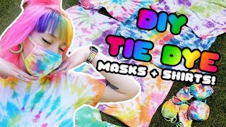 Easy D.I.Y Tie Dye Masks + Shirts!