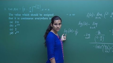 Continuity & Differentiability  JEE Advanced 2019 Sample Paper | Misostudy