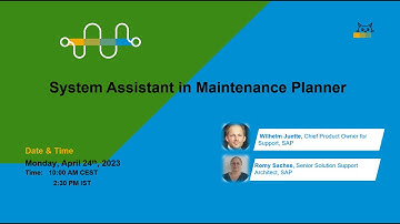 System Assistant in Maintenance Planner