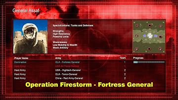 General Zero Hour Operation Firestorm Mod - Fortress & Air Force Vs Hightech, Terror & Red Army