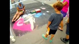 "Toe Tapin' Fun" At Elmira, NY Street Painting Festival