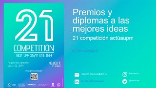 Entrega de premios a las Mejores ideas de la 21 Competición actúaupm