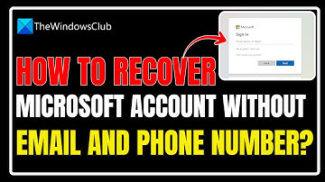 How to recover Microsoft account without email and phone number