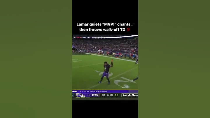 Watch Lamar Jackson respond to the crowd chanting 'MVP'😎#shorts